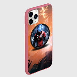 Чехол iPhone 11 Pro матовый PREY LOGO, цвет: 3D-малиновый — фото 2