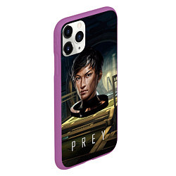 Чехол iPhone 11 Pro матовый PREY game woman, цвет: 3D-фиолетовый — фото 2