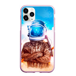 Чехол iPhone 11 Pro матовый Lets create our own world, цвет: 3D-розовый