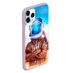 Чехол iPhone 11 Pro матовый Lets create our own world, цвет: 3D-розовый — фото 2