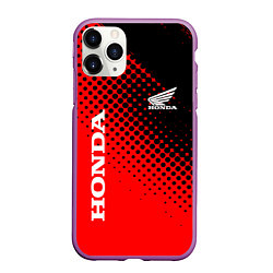 Чехол iPhone 11 Pro матовый Honda texture, цвет: 3D-фиолетовый