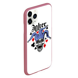 Чехол iPhone 11 Pro матовый JOKER Джокер, цвет: 3D-малиновый — фото 2