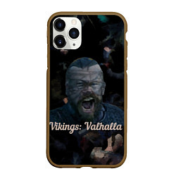 Чехол iPhone 11 Pro матовый Викинги: Вальхалла, цвет: 3D-коричневый
