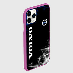Чехол iPhone 11 Pro матовый Volvo отражения, цвет: 3D-фиолетовый — фото 2