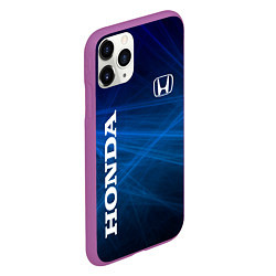 Чехол iPhone 11 Pro матовый Honda - Blue, цвет: 3D-фиолетовый — фото 2