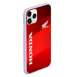 Чехол iPhone 11 Pro матовый Honda - Red, цвет: 3D-светло-сиреневый — фото 2