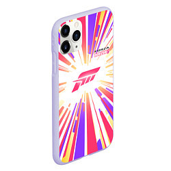 Чехол iPhone 11 Pro матовый Bright Lines Forza Horizon 5, цвет: 3D-светло-сиреневый — фото 2