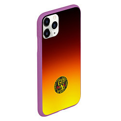 Чехол iPhone 11 Pro матовый Кобра Кай Cobra Kai Gadient, цвет: 3D-фиолетовый — фото 2