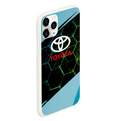 Чехол iPhone 11 Pro матовый TOYOTA класс авто, цвет: 3D-белый — фото 2
