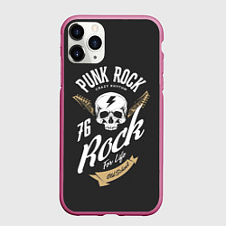Чехол iPhone 11 Pro матовый ROCK Рокер, цвет: 3D-малиновый