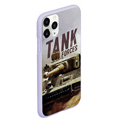 Чехол iPhone 11 Pro матовый Forces Tank, цвет: 3D-светло-сиреневый — фото 2