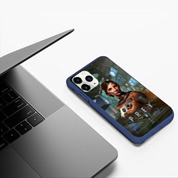 Чехол iPhone 11 Pro матовый Prey dark - girl, цвет: 3D-тёмно-синий — фото 2