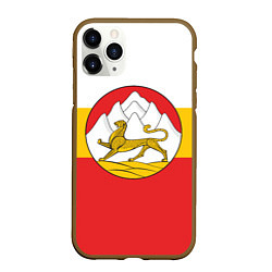 Чехол iPhone 11 Pro матовый Северная Осетия Алания Флаг