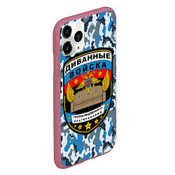 Чехол iPhone 11 Pro матовый Диванные Войска камуфляж, цвет: 3D-малиновый — фото 2