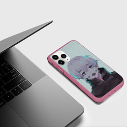 Чехол iPhone 11 Pro матовый Toge here, цвет: 3D-малиновый — фото 2