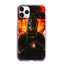 Чехол iPhone 11 Pro матовый FIRE KEEPER Dark SOULS III Дарк соулс