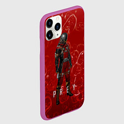Чехол iPhone 11 Pro матовый Prey blood horror, цвет: 3D-фиолетовый — фото 2