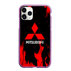 Чехол iPhone 11 Pro матовый Mitsubishi Red Fire, цвет: 3D-фиолетовый