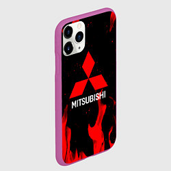 Чехол iPhone 11 Pro матовый Mitsubishi Red Fire, цвет: 3D-фиолетовый — фото 2