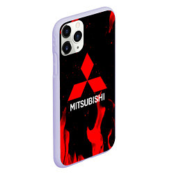 Чехол iPhone 11 Pro матовый Mitsubishi Red Fire, цвет: 3D-светло-сиреневый — фото 2