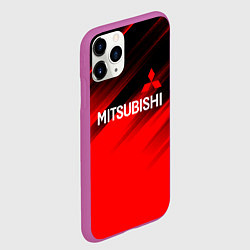 Чехол iPhone 11 Pro матовый Mitsubishi - Red Sport, цвет: 3D-фиолетовый — фото 2