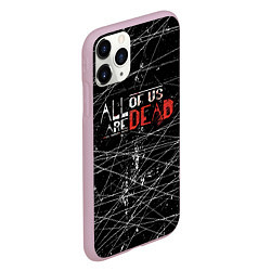 Чехол iPhone 11 Pro матовый Мы все мертвы All of Us Are Dead, цвет: 3D-розовый — фото 2