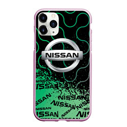 Чехол iPhone 11 Pro матовый NISSAN Супер класса, цвет: 3D-розовый