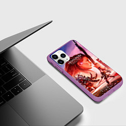 Чехол iPhone 11 Pro матовый Horizon Forbidden West game poster, цвет: 3D-фиолетовый — фото 2