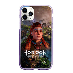 Чехол iPhone 11 Pro матовый Horizon Forbidden West Элой, цвет: 3D-светло-сиреневый