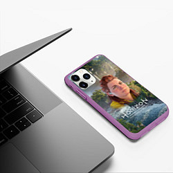 Чехол iPhone 11 Pro матовый Элой Horizon, цвет: 3D-фиолетовый — фото 2