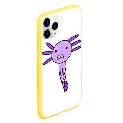 Чехол iPhone 11 Pro матовый Axolotl, цвет: 3D-желтый — фото 2