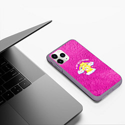 Чехол iPhone 11 Pro матовый My best friend bear too, цвет: 3D-серый — фото 2