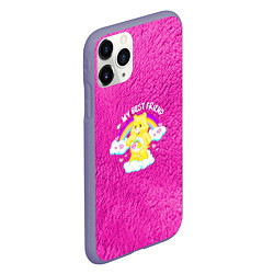 Чехол iPhone 11 Pro матовый My best friend bear too, цвет: 3D-серый — фото 2