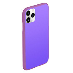 Чехол iPhone 11 Pro матовый Красивый фиолетовый светлый градиент, цвет: 3D-фиолетовый — фото 2