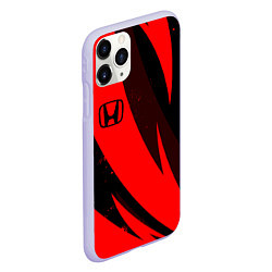Чехол iPhone 11 Pro матовый HONDA RED ХОНДА КРАСНЫЙ, цвет: 3D-светло-сиреневый — фото 2
