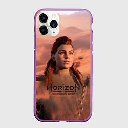 Чехол iPhone 11 Pro матовый Aloy Horizon Forbidden Zero Dawn, цвет: 3D-фиолетовый