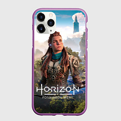 Чехол iPhone 11 Pro матовый Aloy Элой Horizon, цвет: 3D-фиолетовый