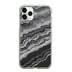 Чехол iPhone 11 Pro матовый Fashion vanguard pattern 2099, цвет: 3D-салатовый