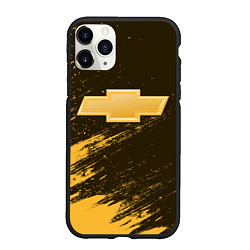 Чехол iPhone 11 Pro матовый CHEVROLET Яркий, цвет: 3D-черный