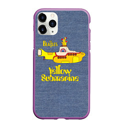 Чехол iPhone 11 Pro матовый On a Yellow Submarine 3D