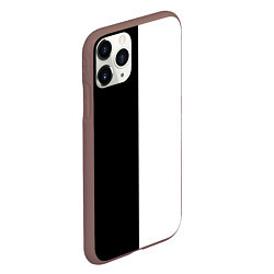 Чехол iPhone 11 Pro матовый Black and white чб, цвет: 3D-коричневый — фото 2