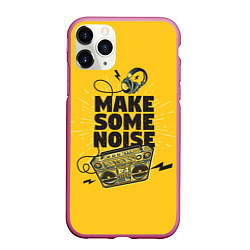 Чехол iPhone 11 Pro матовый Make Some Noise музыка