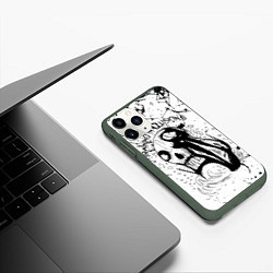 Чехол iPhone 11 Pro матовый Drowning in illusions, цвет: 3D-темно-зеленый — фото 2