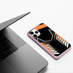 Чехол iPhone 11 Pro матовый Техно стайл, цвет: 3D-розовый — фото 2