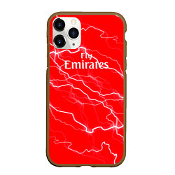 Чехол iPhone 11 Pro матовый Arsenal арсенал молнии, цвет: 3D-коричневый