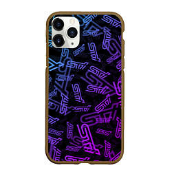 Чехол iPhone 11 Pro матовый STI NEON PATTERN