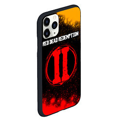 Чехол iPhone 11 Pro матовый RDR 2 Circle - Краска, цвет: 3D-черный — фото 2