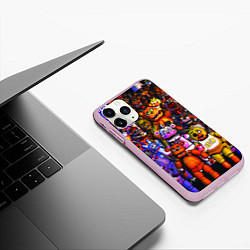 Чехол iPhone 11 Pro матовый Fnaf UCN, цвет: 3D-розовый — фото 2