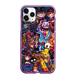 Чехол iPhone 11 Pro матовый Cute Fnaf Pattern