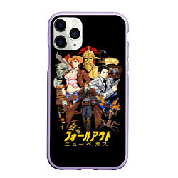 Чехол iPhone 11 Pro матовый Fallout - poster, цвет: 3D-светло-сиреневый